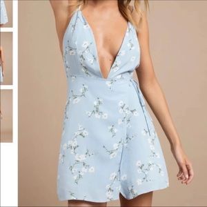 Blue floral dress